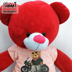 عروسک خرس قرمز ولنتاین 120 سانتی کد 1248