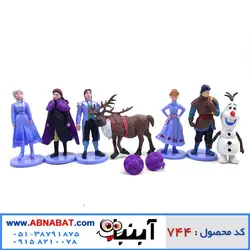 پک فیگور شخصیت های فروزن 7 عددی Frozen figure set