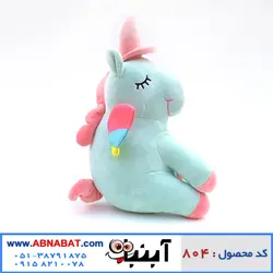 عروسک اسب تک شاخ نشسته 35 سانت