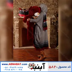 عروسک خرس زرشکی یک متری