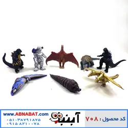 پک فیگور گودزیلا 8 عددی Godzilla figure set