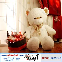 عروسک خرس سفید ولنتاین 150 سانت