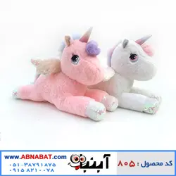 عروسک اسب تک شاخ خوابیده 45 سانت