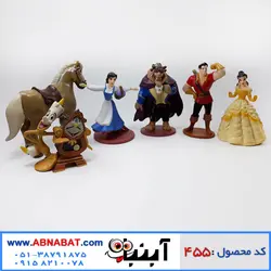 فیگور شخصیت های دیو و دلبر beauty and the beast figure set