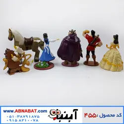 فیگور شخصیت های دیو و دلبر beauty and the beast figure set