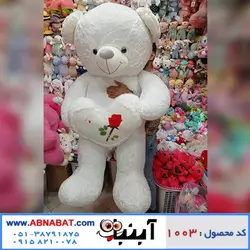 عروسک خرس سفید خارجی 140 سانتی