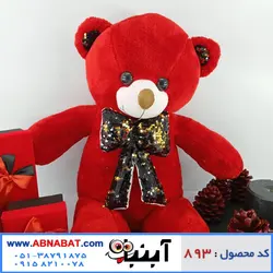 عروسک خرس قرمز 75 سانت کد893