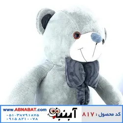 عروسک خرس طوسی یک متری