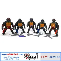 پک فیگور لاک پشت های نینجا 5 عددی ninja turtle figure