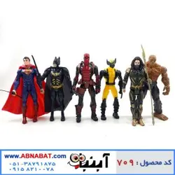 اکشن فیگور ابرقهرمانان سری 2 پک 6 عددی Superhero action figure