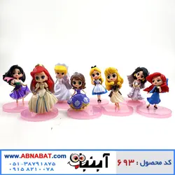 ست فیگور پرنسس های دیزنی 8 عددی Disney Princess Figure