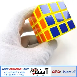 مکعب روبیک استیکری 3*3 زمینه زرد