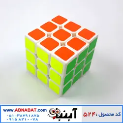 مکعب روبیک استیکری 3*3 زمینه رنگی