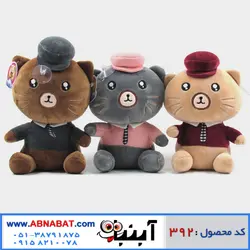 عروسک گربه کلاه دار