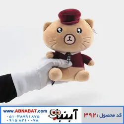 عروسک گربه کلاه دار