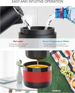 اسپرسو ساز شارژی پرتابل کپسولی کانکو اکو  | CONQUECO Portable Espresso Machine