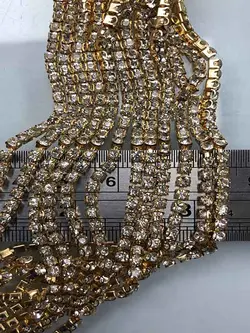 نگین متری سایز 12 فشرده طلایی