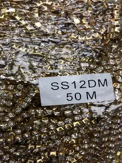 نگین متری سایز 12 فشرده طلایی