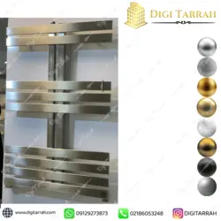 رادیاتور حمام استیل دکوراتیو مدل T