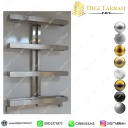 رادیاتور حمام استیل دکوراتیو کد ۰۵