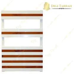 حوله خشک کن سفید با چوب ترمو 80 سانت