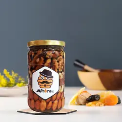 عسل حاوی مغزهای خوراکی 850 گرمی | آقای عسل