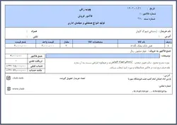 فاکتور سایز A5 حسابداری هلو ( چوب راش ) - پشتیبانی آنلاین هلو