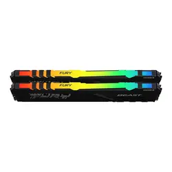 رم دسکتاپ Kingston مدل FURY Beast RGB 32GB(16GB x2) 3200MHz CL16