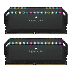 رم دسکتاپ کورسیر مدل 64GB DUAL 6000 Dominator Platinum RGB BLACK CL30