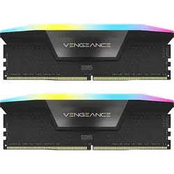 رم دسکتاپ CORSAIR مدل  64GB(32GBx2) 6000 Vengeance RGB BLACK CL40