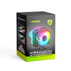 خنک کننده (فن) پردازنده گرین مدل NOTUS 400 RGB CPU Fan