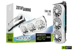 کارت گرافیک ZOTAC مدل RTX 4070 Ti SUPER Trinity OC White Edition 16GB
