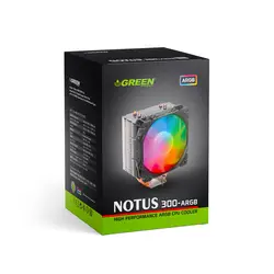 خنک کننده (فن) پردازنده گرین مدل FAN CPU NOTUS 300 rgb