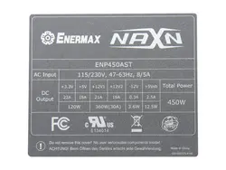 منبع تغذیه مدل Power Enermax NAXN 450W
