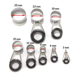 ست حلقه یدکی چوب ماهیگیری