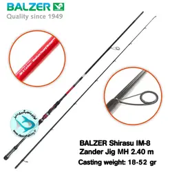 چوب ماهیگیری بالزر شیراسو IM-8 Zander jig MH 2.4 m