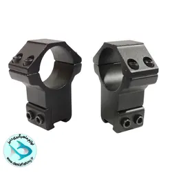 پایه دوربین تفنگ رینگ ۲۵ ریل ۱۱ بلند 2پیچ