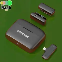 میکروفن یقه‌ای Green Lion مدل GN2WMICTYCBK Triplets(تایپ سی و ایفون)مجموعه ۳عددی