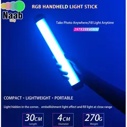 باتوم لایت ضد آب Viltrox k21 RGB Video Light(توان20وات،30سانت)