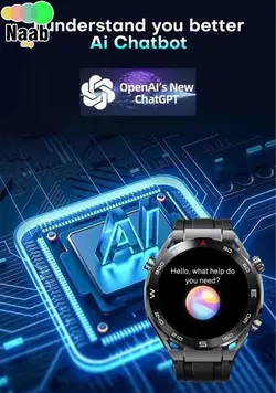 ساعت هوشمند HK5 HERO (نسخه CHAT GPT 2023 )صفحه نمایش AMOLED