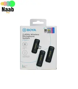 میکروفون یقه ای بی سیم بویا مدل BOYA BY-WM3T2-U2(تایپ سی و ۲ فرستنده)