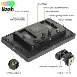 پنل نور ال ای دی آر جی بی Professional photox LED U600 RGB(توان 50 وات)(نور ساده و RGB)