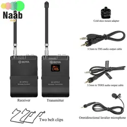 ميکروفن وايرلس بويا BOYA BY-WFM12 Microphone(اتصال به انواع دوربین،موبایل و تبلت)