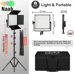 ویدیو لایت فوتوکس PHOTOX LEDP1000  Bi-Color DMX LED Video Light(توان۷۰ وات)