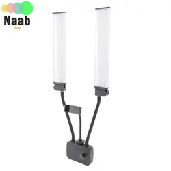 نور ال ای دی جدید  2 بازو برند هیرو (شاخ گوزنی) مدل(112-Double Arm Fill light Hero (HR+سه پایه