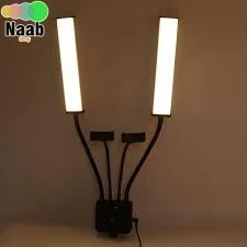 نور ال ای دی جدید  2 بازو برند هیرو (شاخ گوزنی) مدل(112-Double Arm Fill light Hero (HR+سه پایه