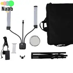نور ال ای دی جدید  2 بازو برند هیرو (شاخ گوزنی) مدل(112-Double Arm Fill light Hero (HR+سه پایه