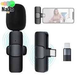 میکروفن یقه ای بی سیم موبایل K 8 PRO TYPE C @ IPHONE wireless microphone