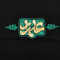 خرید عمده تیشرت مشکی پسرانه طرح علمدار فیروزه ای کوچک | بچگانه (9 تایی) | پوشاک کودکان هدهد