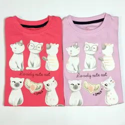 بلوز شلوار دخترانه طرح گربه های ملوس | پوشاک کودکان هدهد